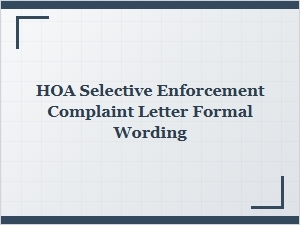 A Guide to Formal Hoa Complaint Letters