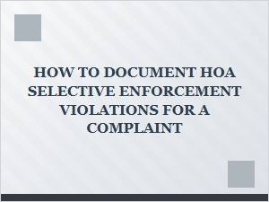 How to Document Selective Enforcement Violations