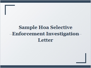 Request a Selective Enforcement Investigation